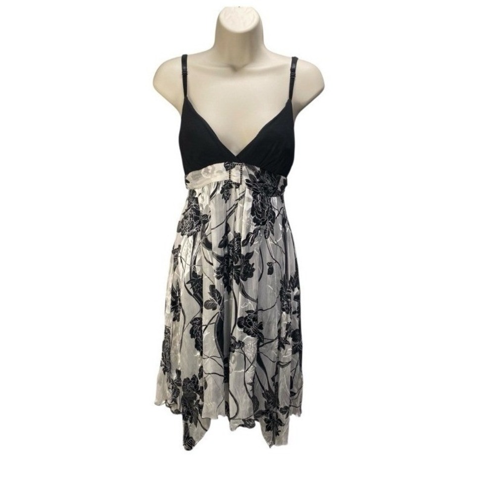 Guess Slip Dress Size 9 Floral Handkerchief Hem Y2K Fairycore Whimsigoth Vintage